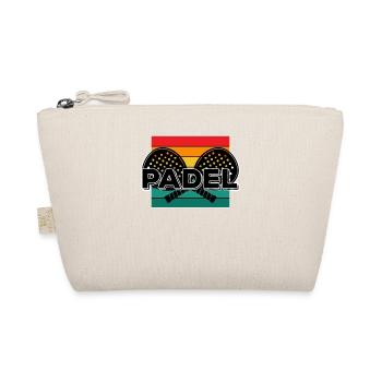 Padel Paddle Racket Tennis Sport I Gift - Organic Pouch - nature - Front