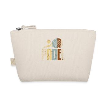 Padel Paddel Schläger Tennis Sport I Geschenk - Bio-Täschchen - Natur - Vorne