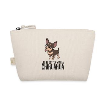 Chihuahua Owner Life Is Better With A Chihuahua - Organic Pouch - nature - Front