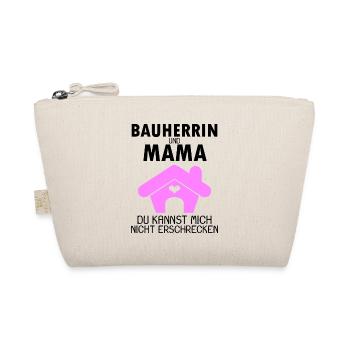 Bauherrin Mama Hausbau Baustelle Richtfest - Bio-Täschchen - Natur - Vorne