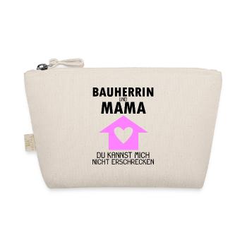Bauherrin Mama - Bio-Täschchen - Natur - Vorne
