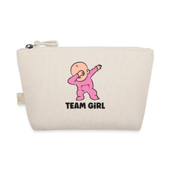 Team Girl Gender Reveal - Bio-Täschchen - Natur - Vorne