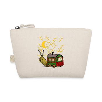 Starry Sky Travel Construction Trailer Snail Camping - Organic Pouch - nature - Front