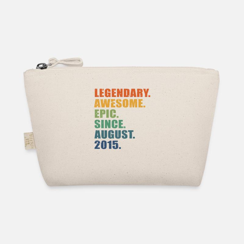 8th Birthday, August 2015, 8 Year Anniversary Organic Pouch
