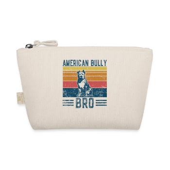 Hund American Bully Bro - Vintage Bro - Bio-Täschchen - Natur - Vorne