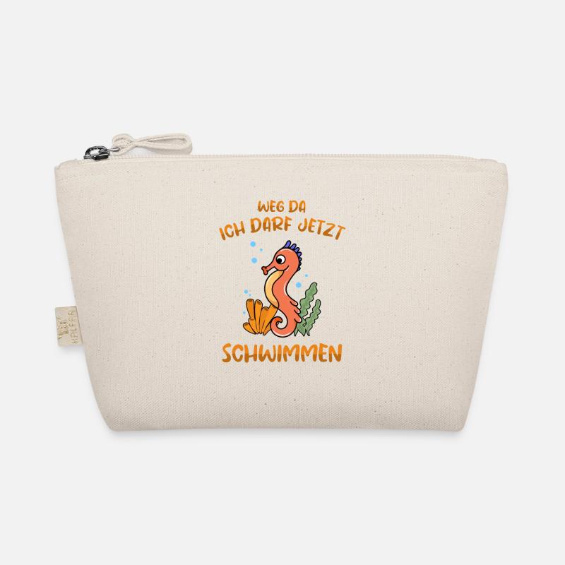 Schwimmen Seepferdchen bestanden Abzeichen - Bio-Täschchen - Natur