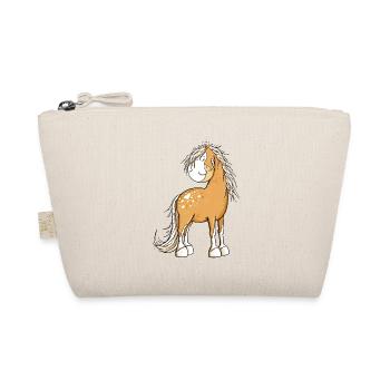 Happy Horse I Horse Motif Fun - Organic Pouch - nature - Front