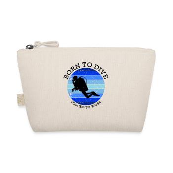 Born to dive - forced to work - Bio-Täschchen - Natur - Vorne