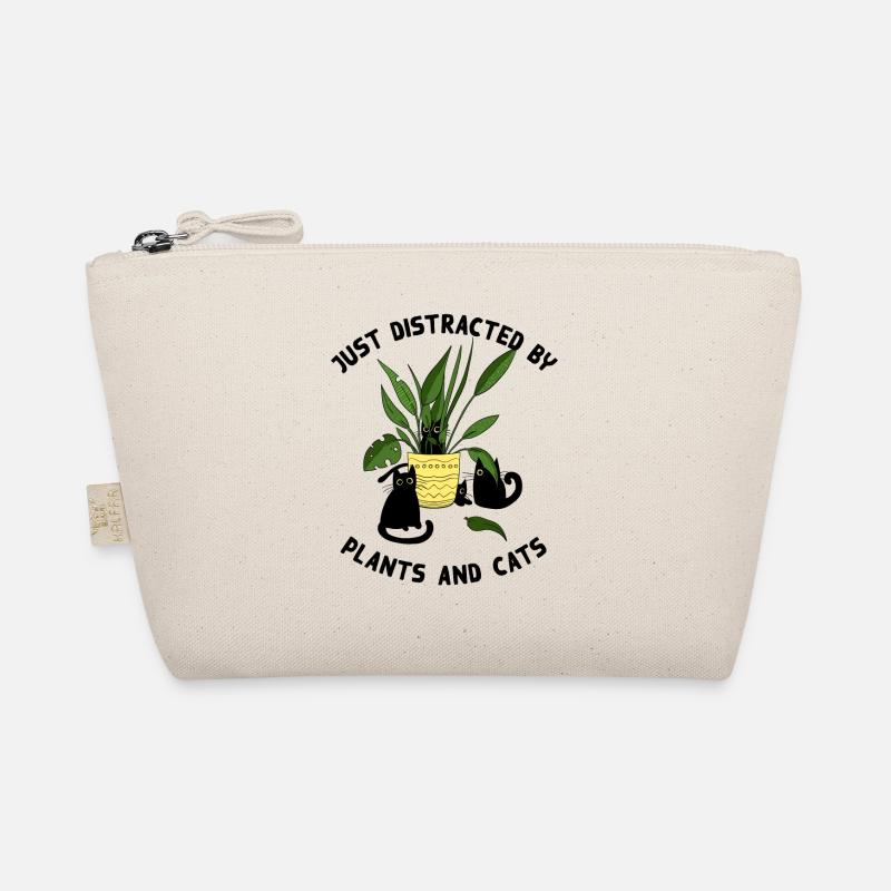 Just distracted by Plants and cats - Bio-Täschchen - Natur