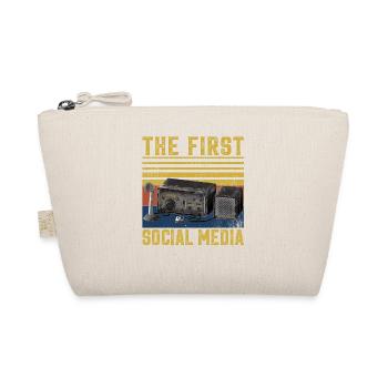 Ham Radio The First Social Media ham radio, amateu - Organic Pouch - nature - Front