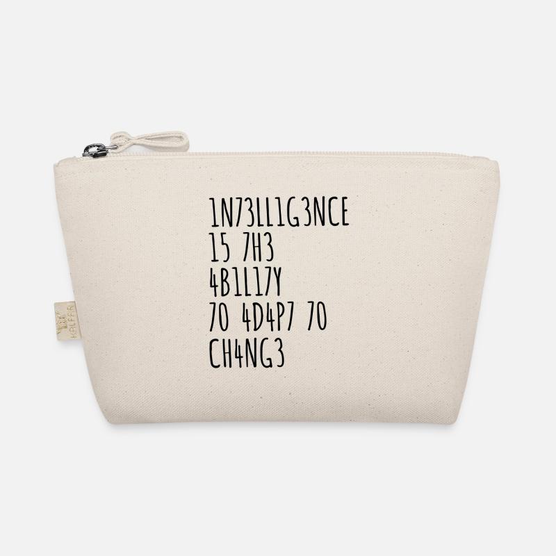 Intelligenz lustiger Spruch Bio-Täschchen