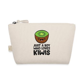 Just a Boy Who Loves Kiwis - Organic Pouch - nature - Front
