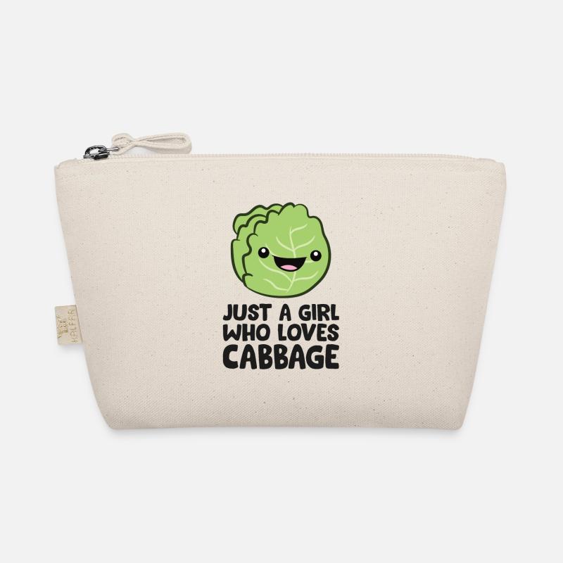 Nur ein Mädchen, das den Kohl liebt Bio-Täschchen