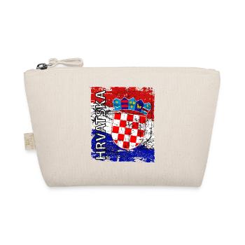 Hrvatska Flagge Wappen Kroatien - Bio-Täschchen - Natur - Vorne