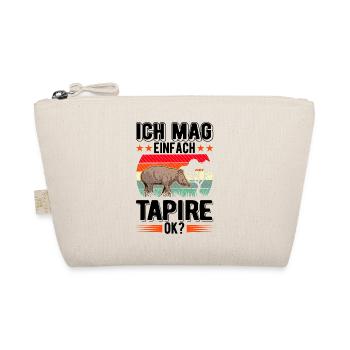 Ich mag einfach Tapire ok? - Bio-Täschchen - Natur - Vorne