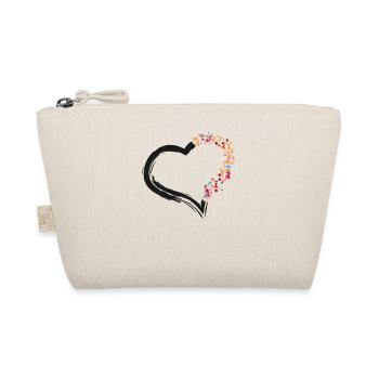Cheer Cheerleading Heart - Organic Pouch - nature - Front