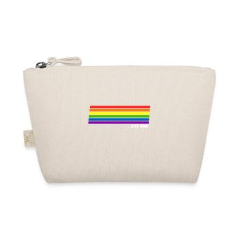 Love Wins Rainbow LGBT Pride Month - Organic Pouch - nature - Front