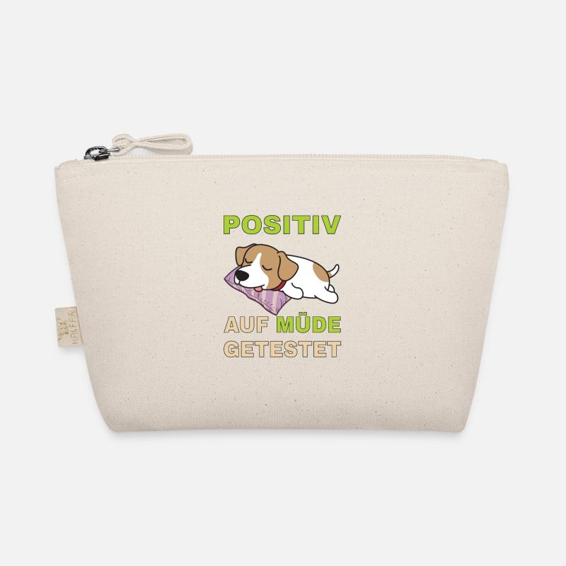 Positiv auf Müde getestet Jack Russel - Bio-Täschchen - Natur