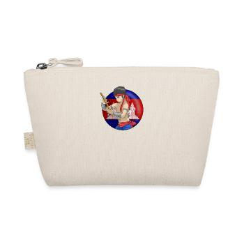 Cambodia Khmer Sport Fighter Bokator I Gift - Organic Pouch - nature - Front