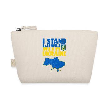 Ukraine Support - I Stand With Ukraine - Bio-Täschchen - Natur - Vorne