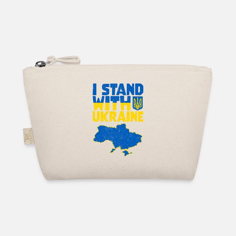 Ukraine Support - I Stand With Ukraine - Bio-Täschchen - Natur