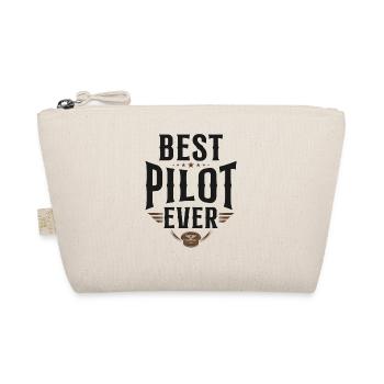 Airplane Pilot Vintage Best Pilot - Organic Pouch - nature - Front