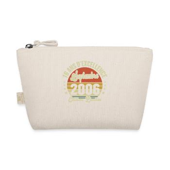 16 Ans Anniversaire Vintage En Septembre 2006 - Trousse biologique - nature - Devant