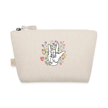 Langue des signes américaine Amour ASL - Trousse biologique - nature - Devant