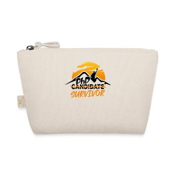 PHD Candidate Survivor Funny Vintage - Organic Pouch - nature - Front