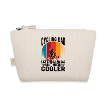 Cycling Dad Bike Bike Tour Cyclists - Organic Pouch - nature - Front