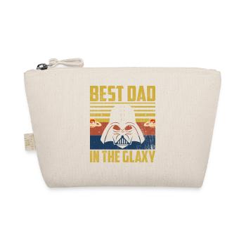 best dad in the galaxy. gift, fathers day - Organic Pouch - nature - Front