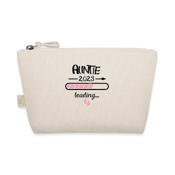 Auntie 2023 Loading Pregnancy Announcement Birth - Organic Pouch - nature - Front