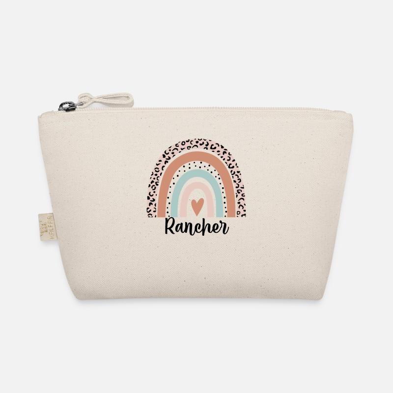 Rancher Rainbow Leopard Funny Rancher Gift Organic Pouch