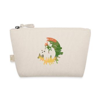 Kletterin Aquarell Wald Geschenk für Frauen - Bio-Täschchen - Natur - Vorne