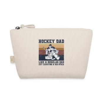 Hockey Quote for an Ice Hockey Dad - Bio-Täschchen - Natur - Vorne