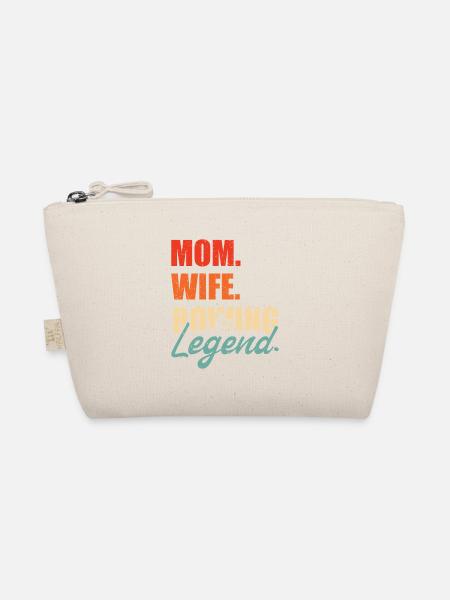 Mom Wife Rowing Legend Kayaking Canoe Rowing Club - Bio-Täschchen - Natur