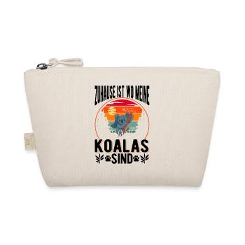 Zuhause ist wo meine Koalas sind - Bio-Täschchen - Natur - Vorne