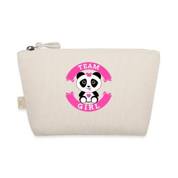 Team Girl Gender Announcement Party Gender - Organic Pouch - nature - Front