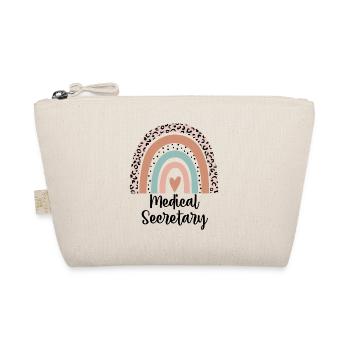 Medical Secretary Rainbow Leopard Funny Gift - Organic Pouch - nature - Front