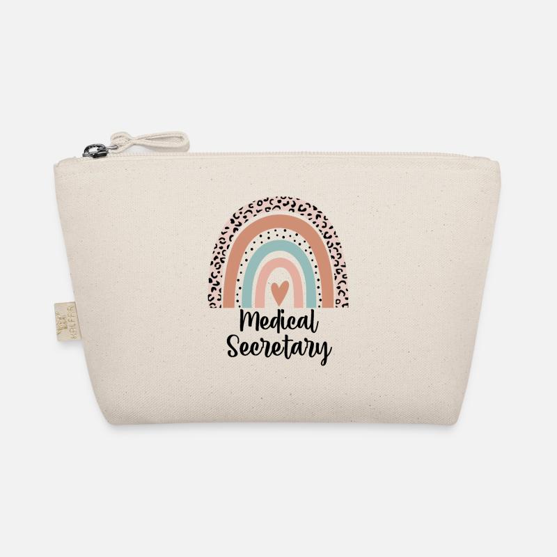 Medical Secretary Rainbow Leopard Funny Gift Organic Pouch