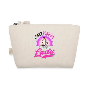 Crazy Penguin lady Pinguin - Bio-Täschchen - Natur - Vorne