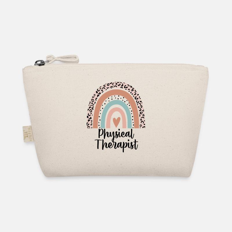 Physical Therapist Rainbow Leopard Funny Gift Organic Pouch