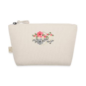 Hibiscus with graphics - tropical flower - Africa - Organic Pouch - nature - Front