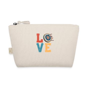 Dear Archery Lovers Bow & Arrow Target - Organic Pouch - nature - Front