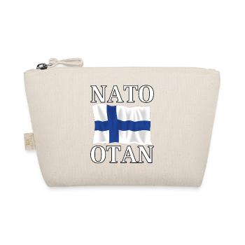 NATO otaN und die Flagge Finnlands - Bio-Täschchen - Natur - Vorne