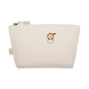 Singe dans la poche singes mignons dans la poche de poitrine - Trousse biologique - nature - Devant