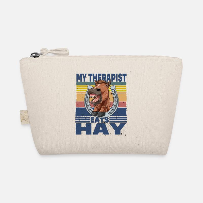 My Therapist Eats Hay - Bio-Täschchen - Natur