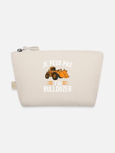 Je peux pas j'ai bulldozer humour cadeau - Trousse biologique - nature