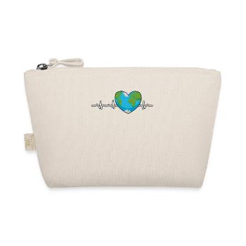 Earth Heartbeat Earth Day Anniversary Save Planet - Organic Pouch - nature - Front