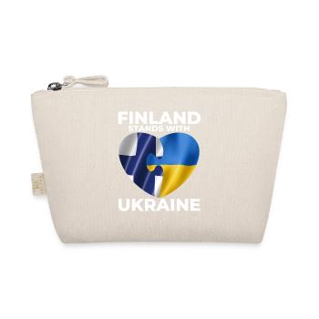 Finland supports Ukraine - Organic Pouch - nature - Front